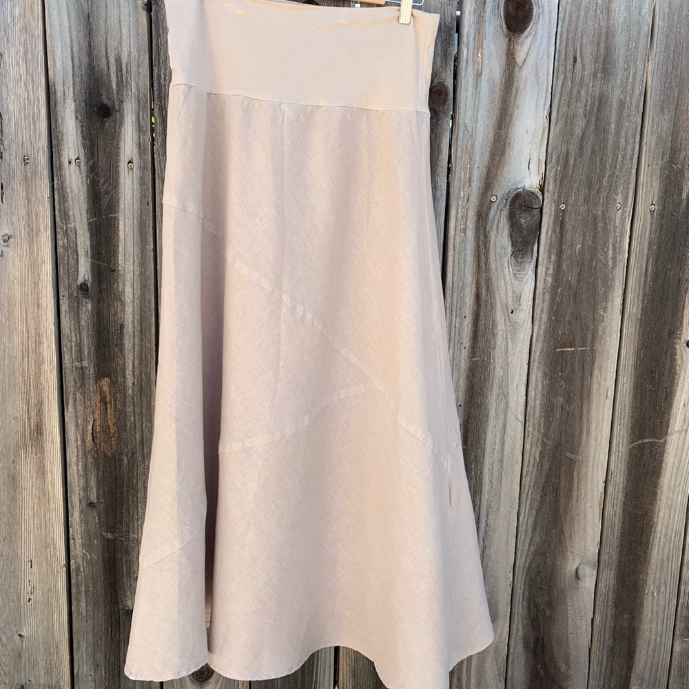 100% Linen Skirt by Click